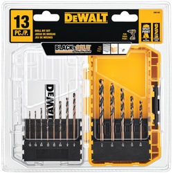 13-Pc. Black Oxide Drill Bit Set - DW1163 | DEWALT