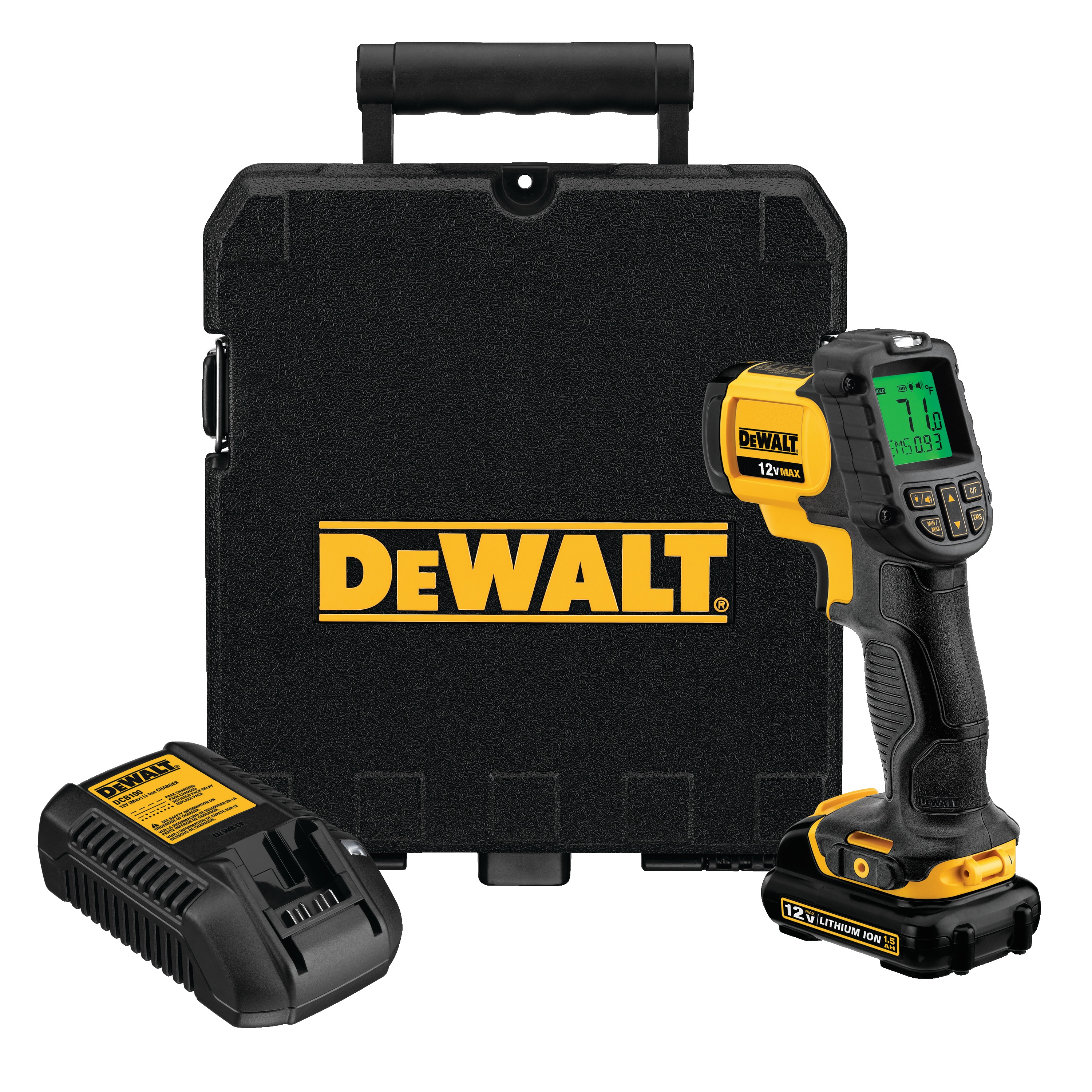 V Max Infrared Thermometer Kit Dct S Dewalt