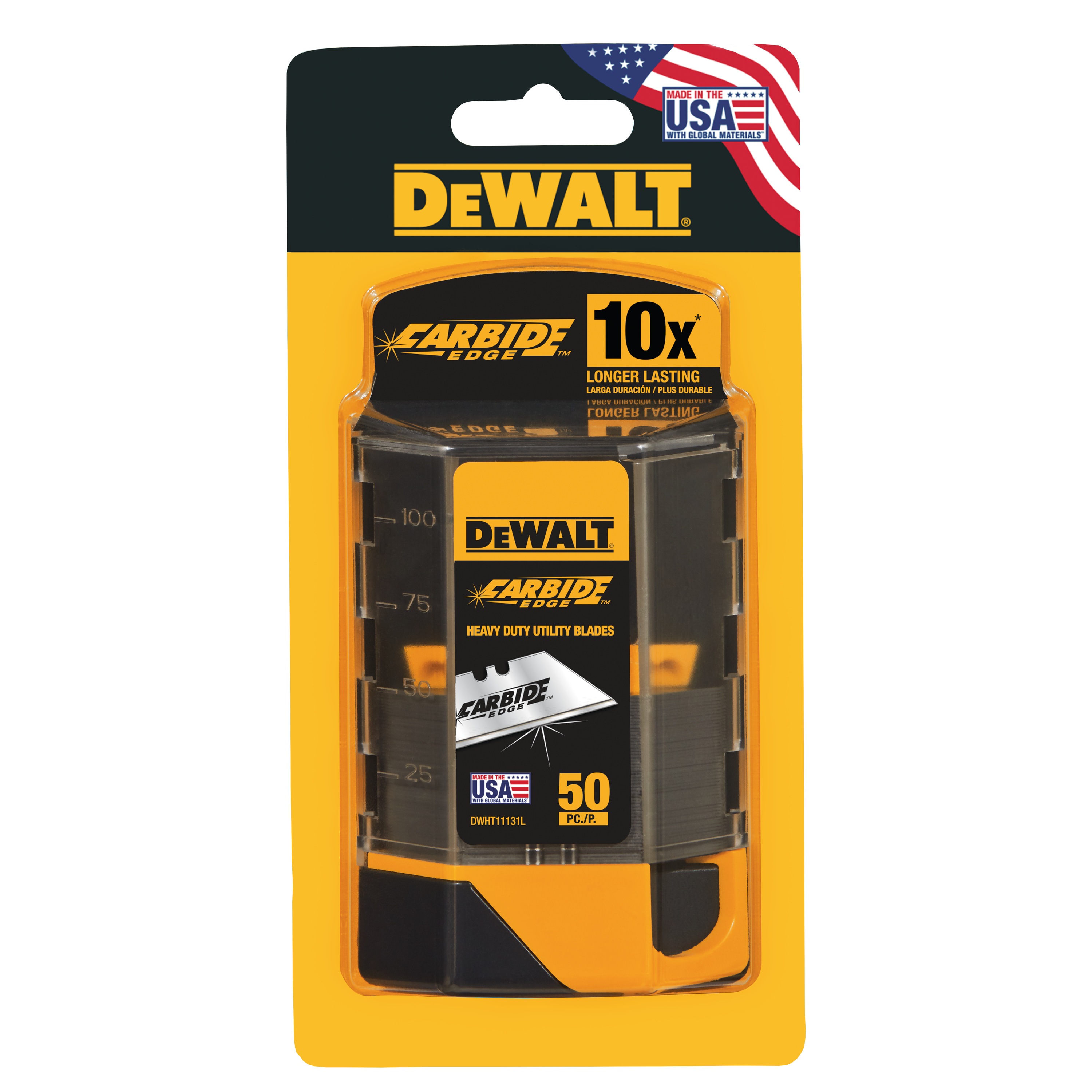 Carbide Utility Blades 50 Pack DWHT11131L DEWALT