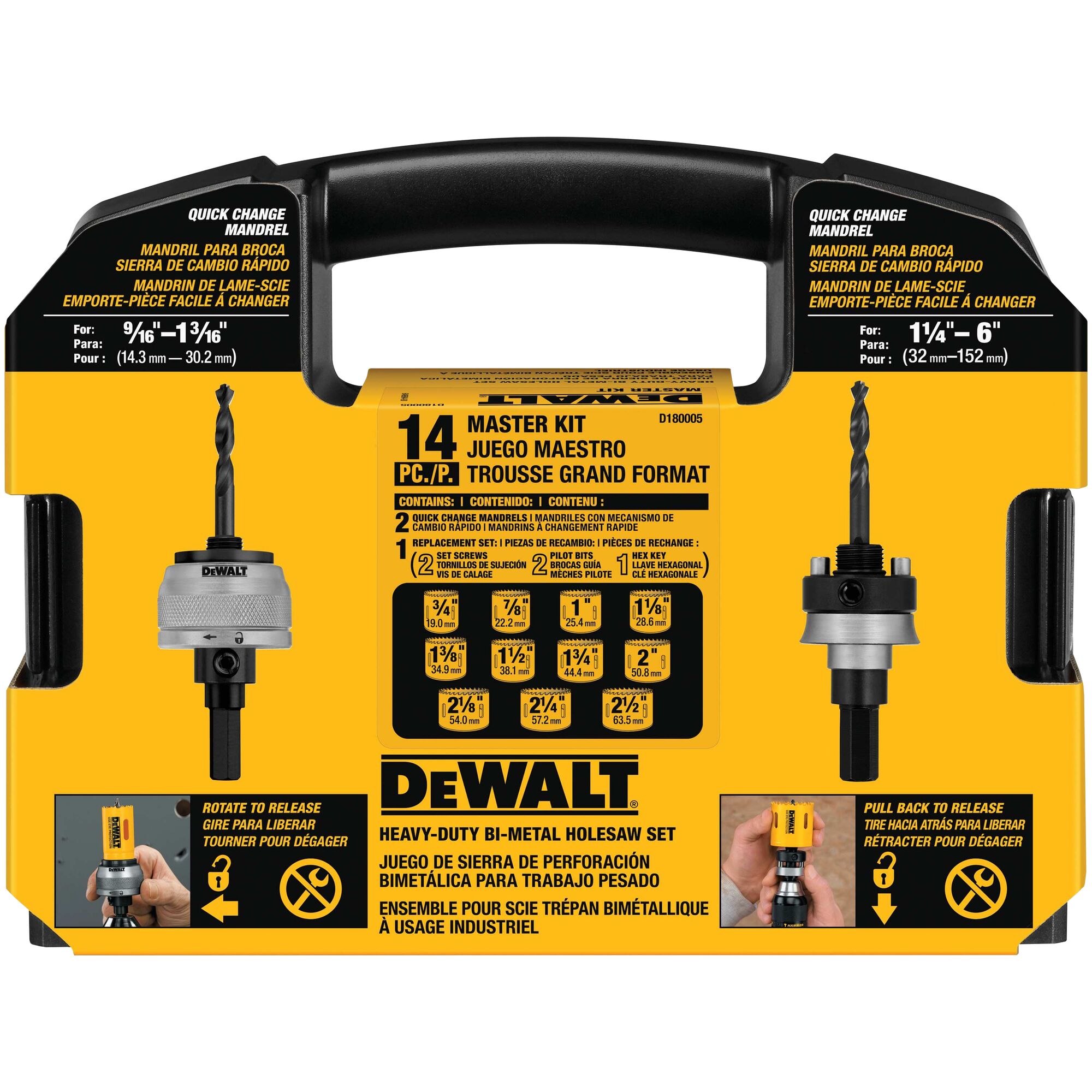 Hole saw best sale set dewalt