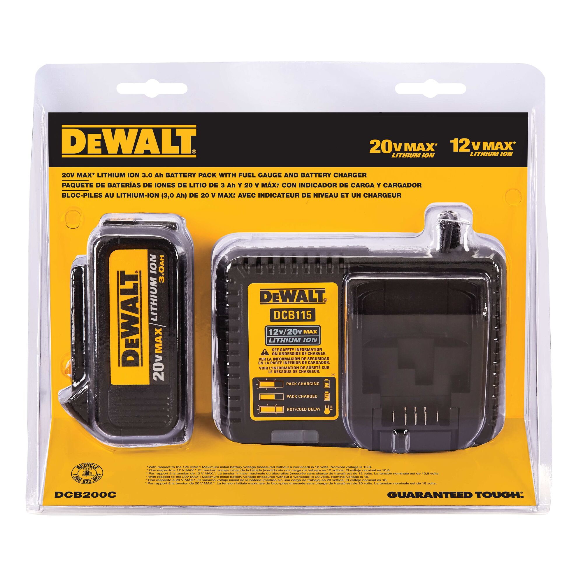 20 volt store max dewalt battery