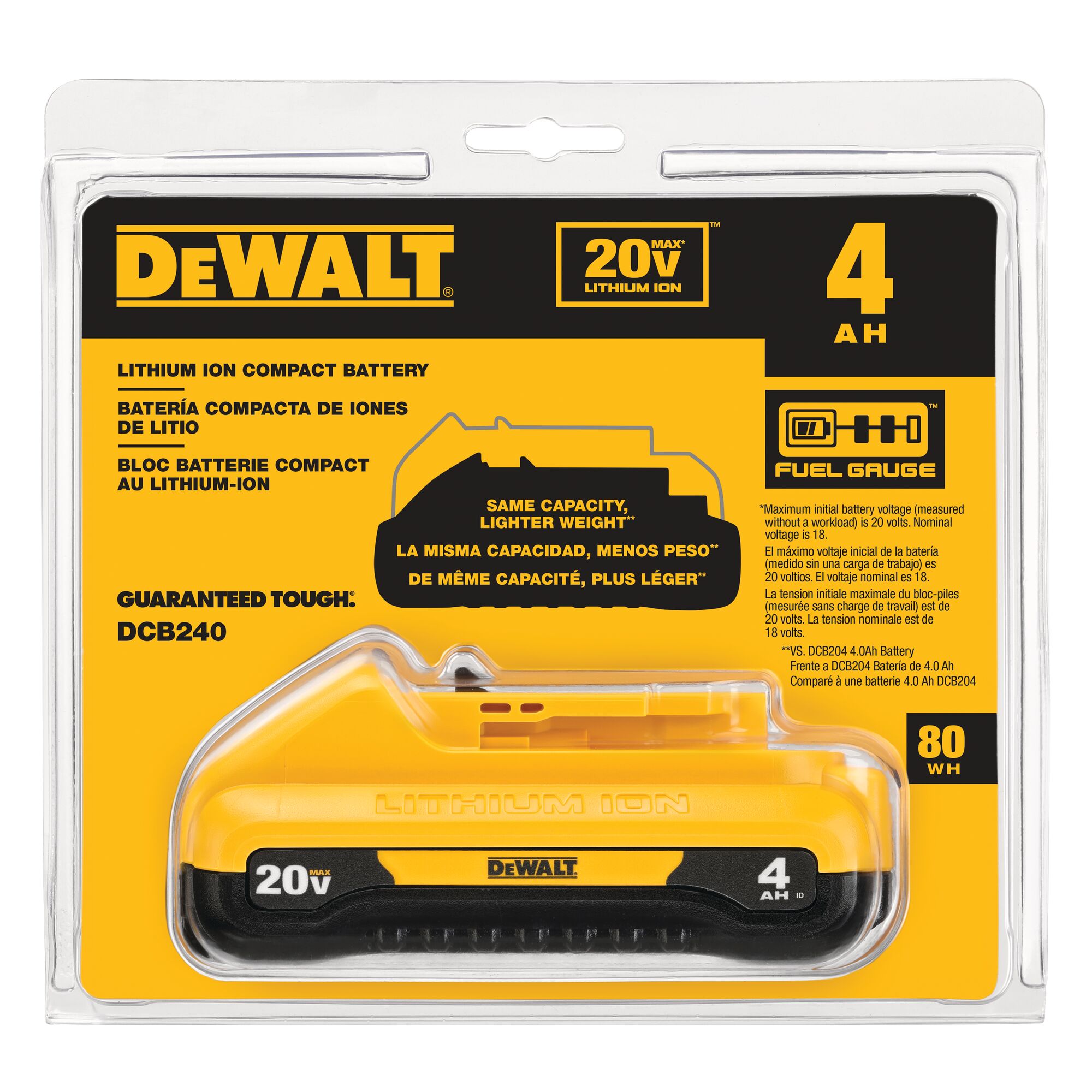 Dewalt 20v store 4 ah battery