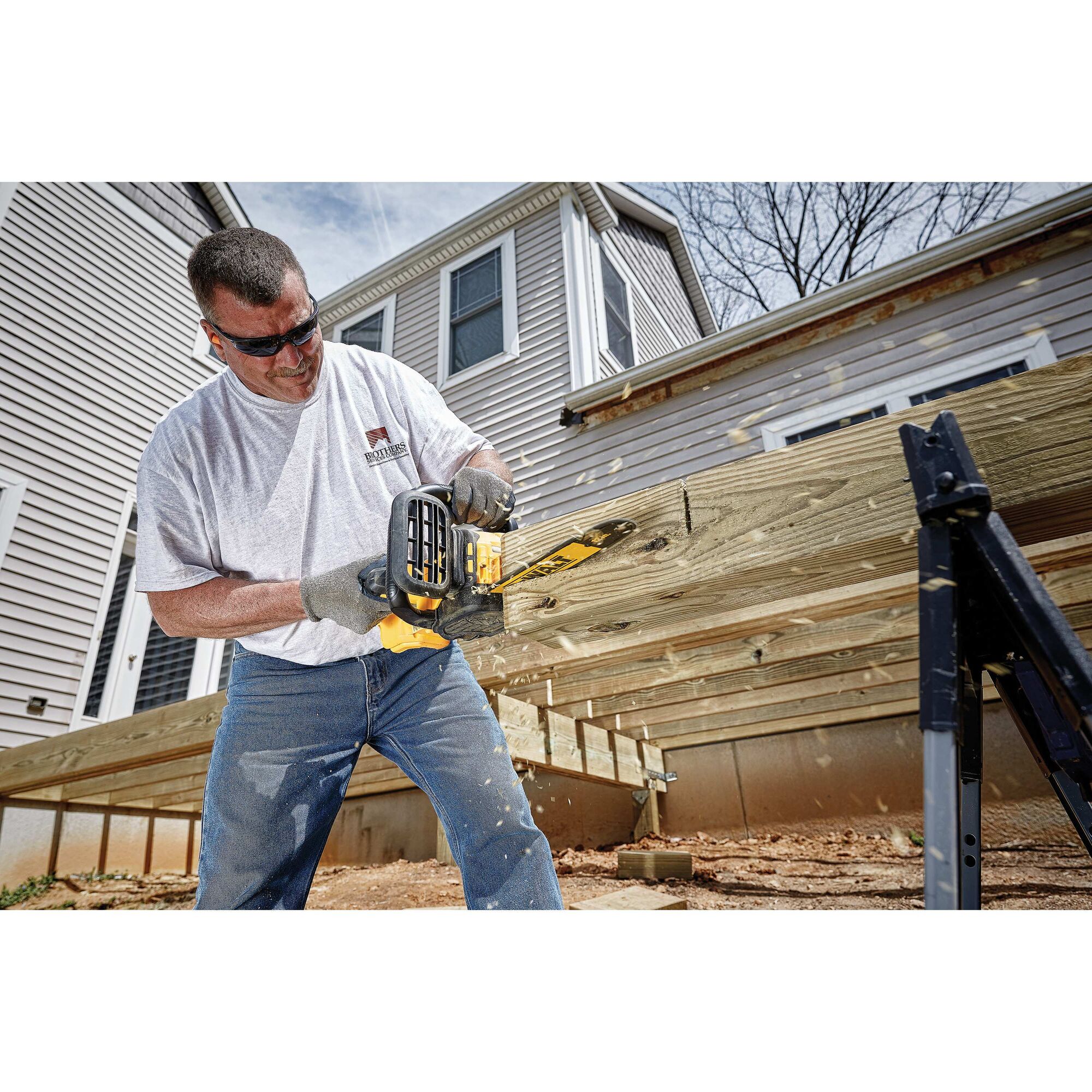 Dewalt 12 deals compact chainsaw