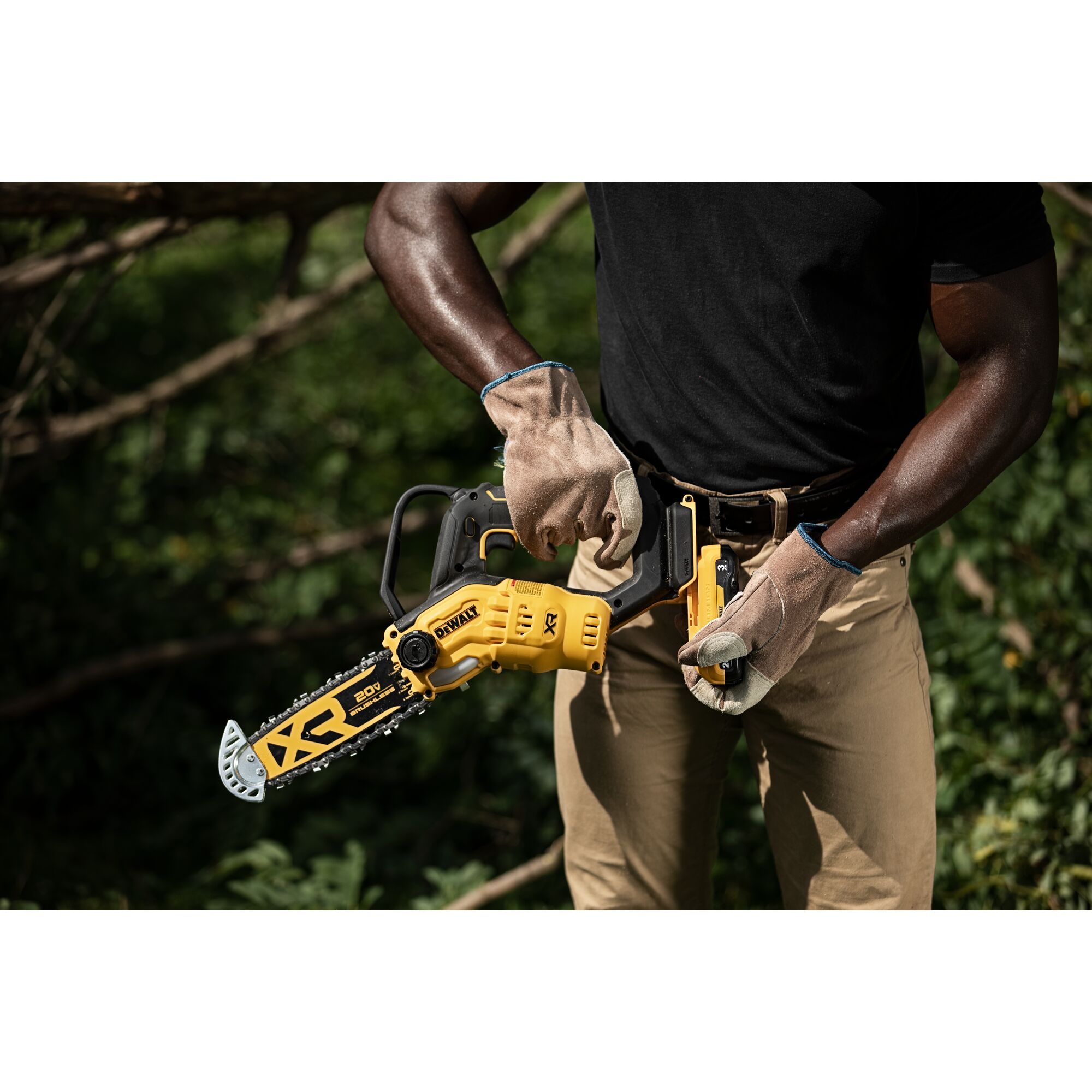 Battery pruning deals chainsaw