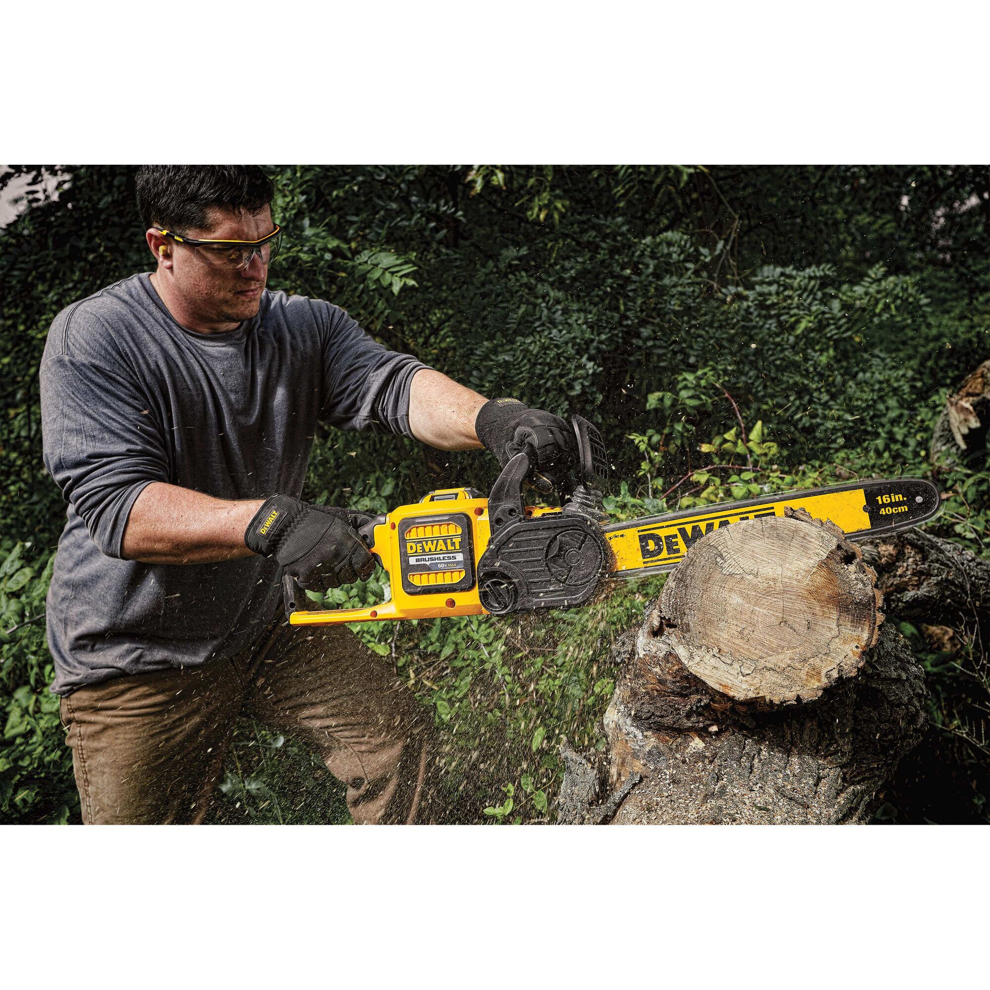 Dewalt dccs670b 60v on sale max chainsaw