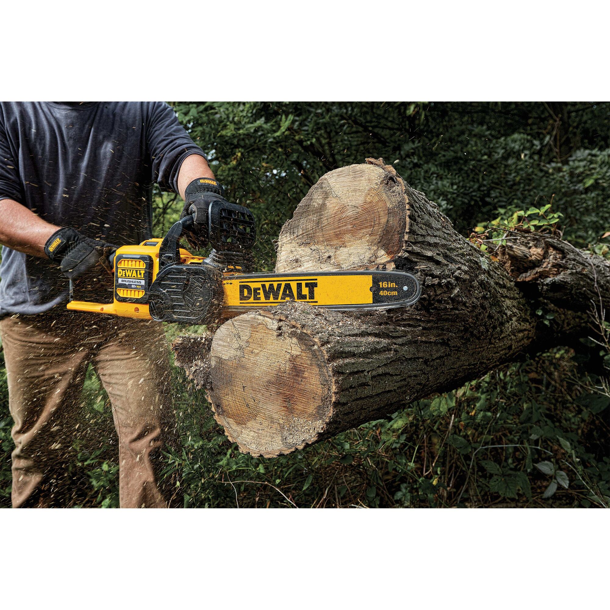 Dewalt 60v store battery chainsaw