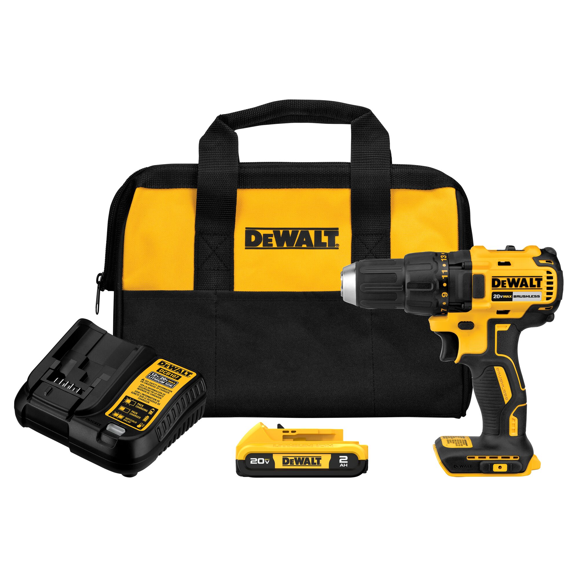 20V MAX Compact Brushless Drill Driver Kit DEWALT