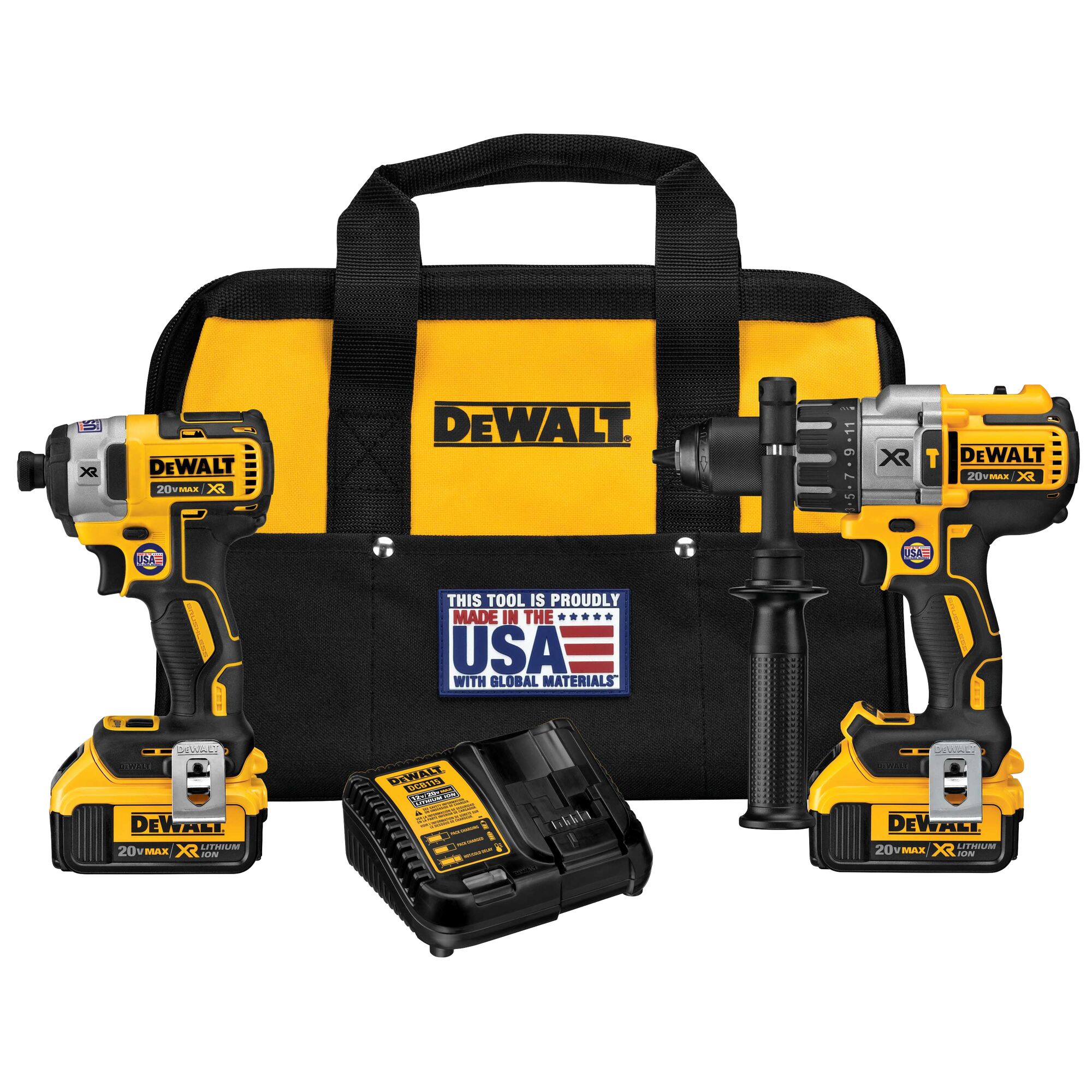 Dewalt drill online and grinder set