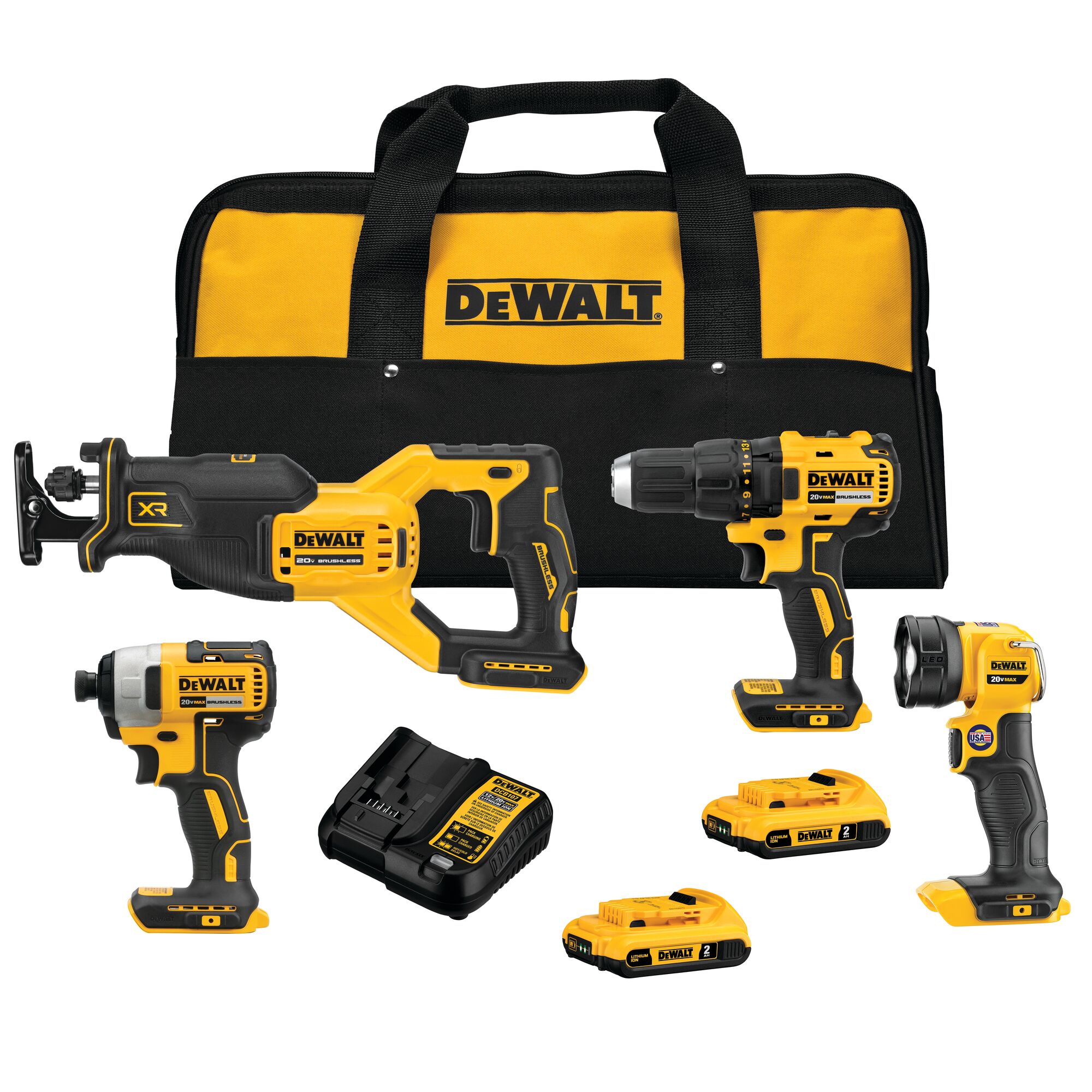 Brushless 2 tool combo deals kit dewalt