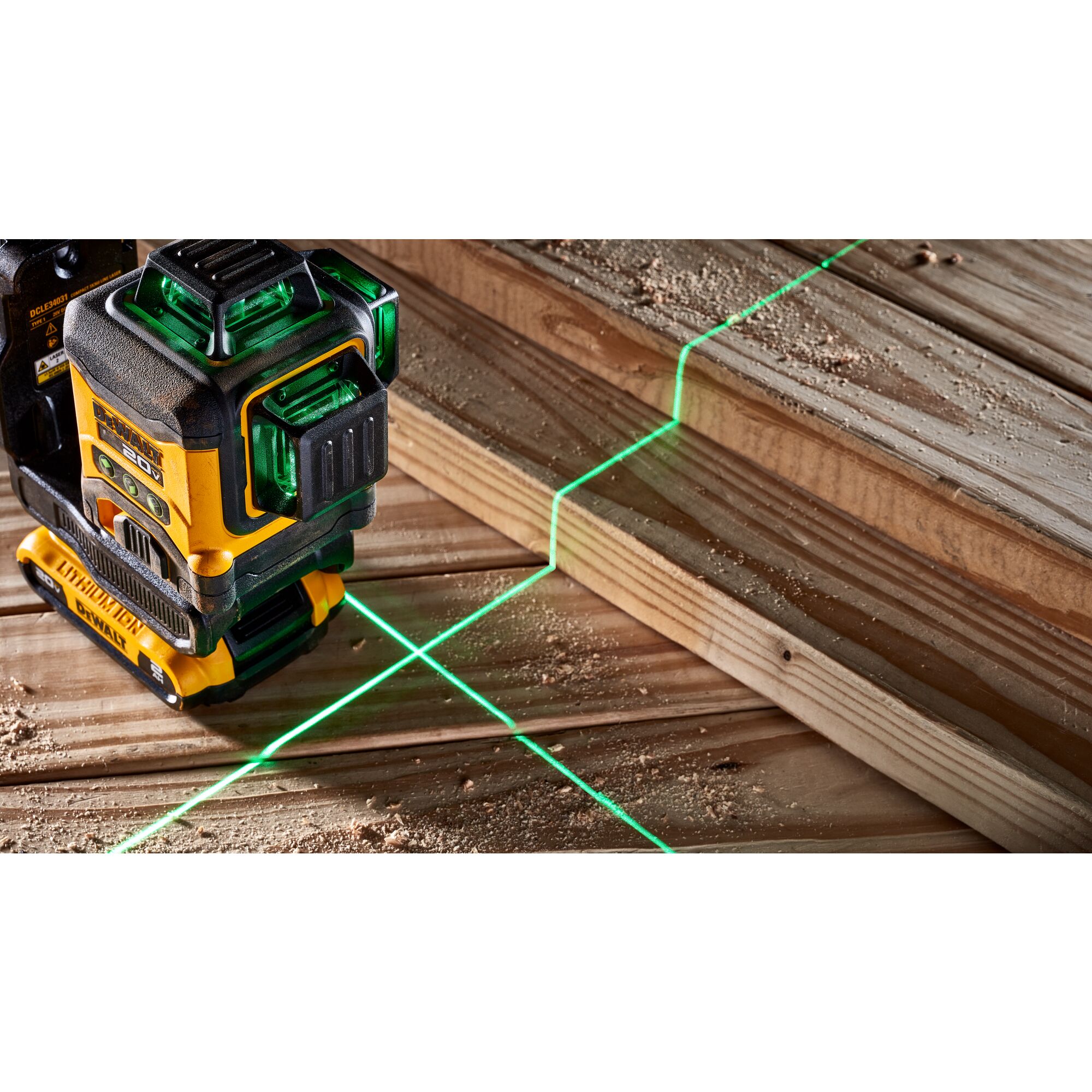 Dewalt 3 deals beam green laser