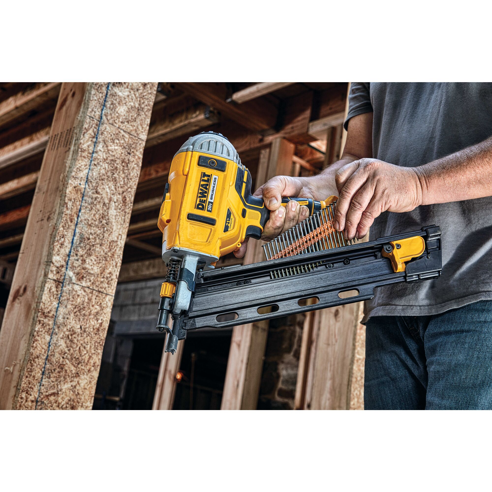 Dewalt cordless framing nailer 21 outlet degree