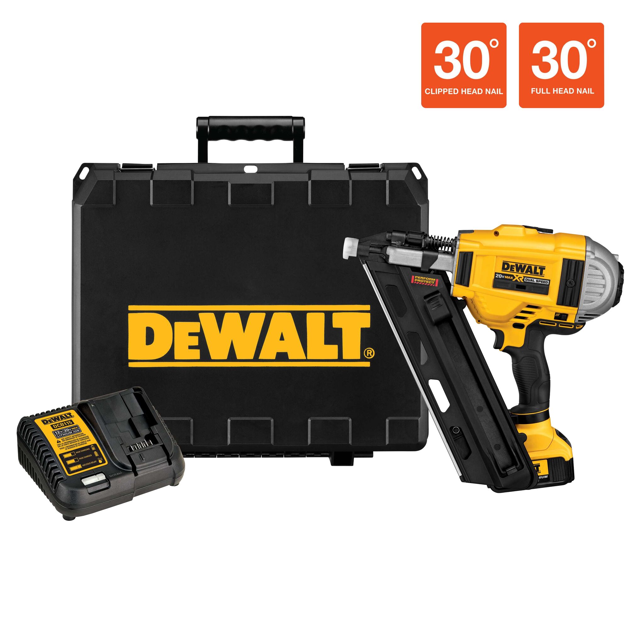 dewalt battery operated nail gun