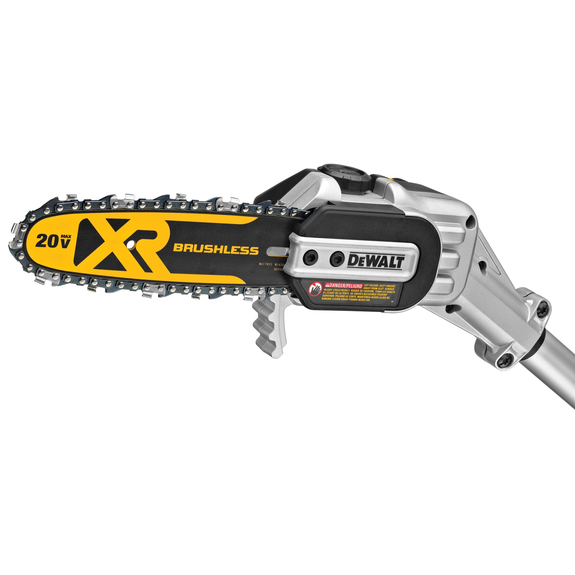 Battery chainsaw deals with extension pole