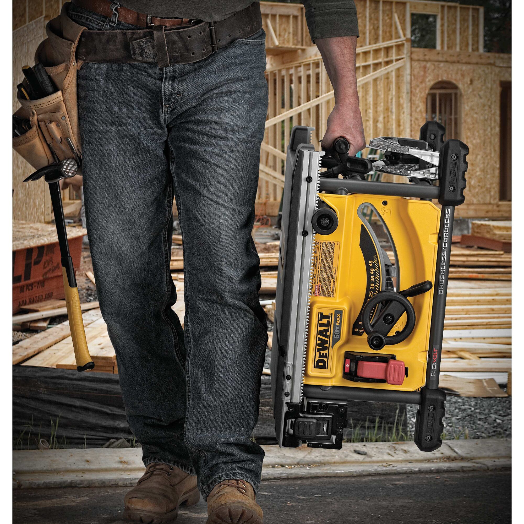 Dewalt dcs7485t1 flexvolt 60v max table saw kit deals stores