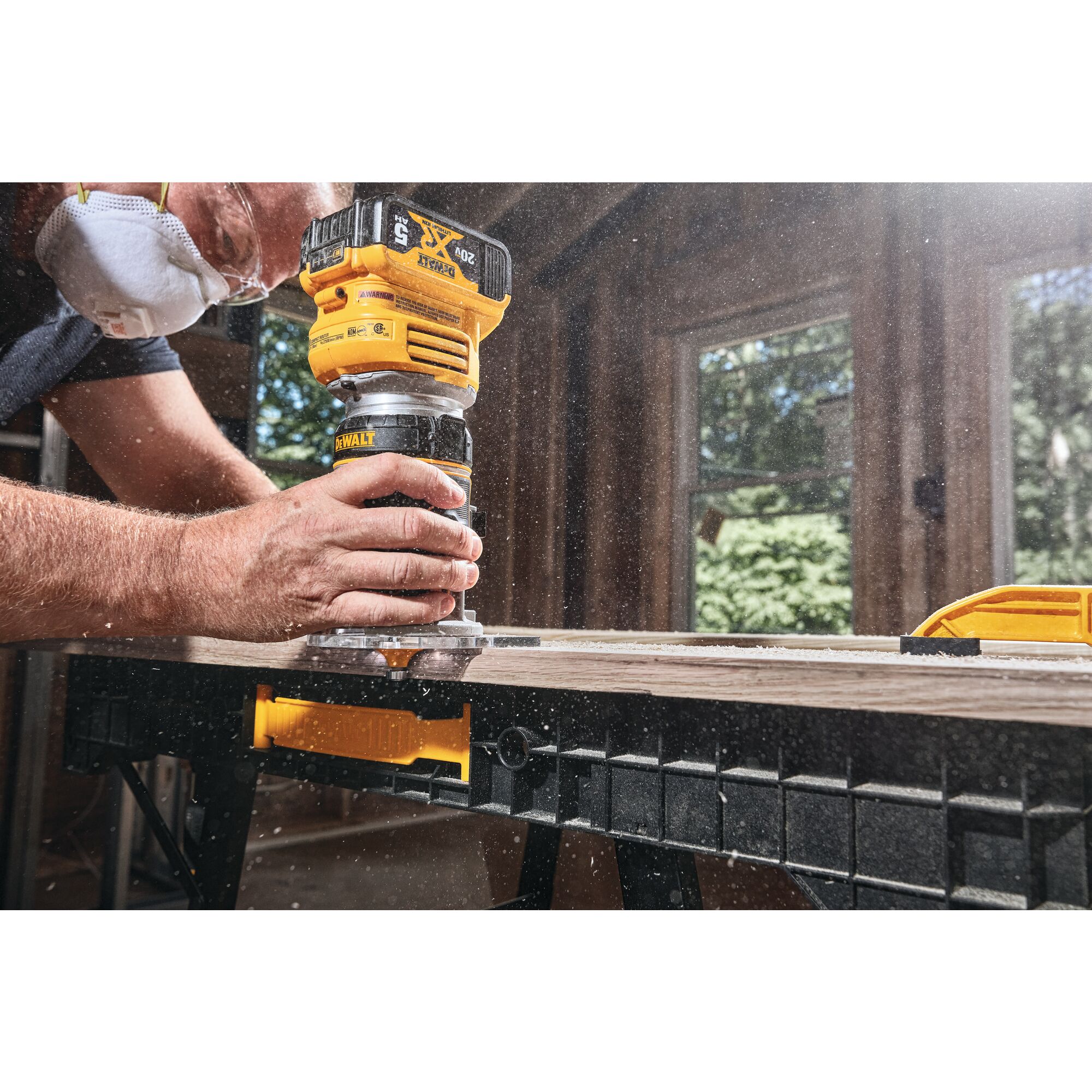 Dewalt cordless on sale router set