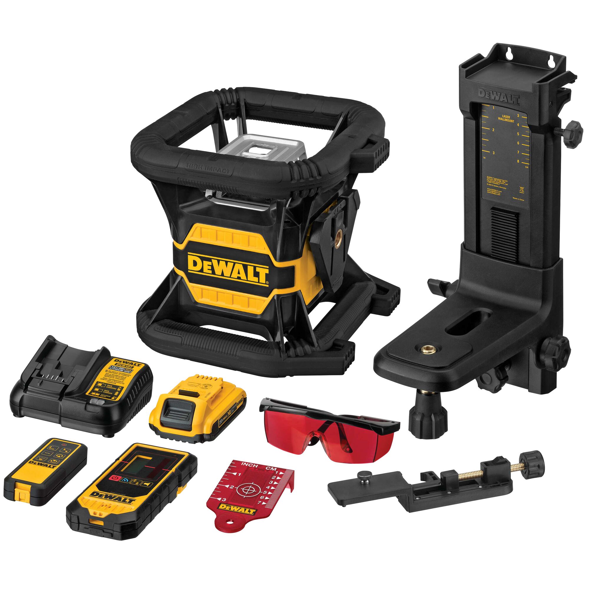 20V MAX* Tool Connect™ Red Tough Rotary Laser Level | DEWALT