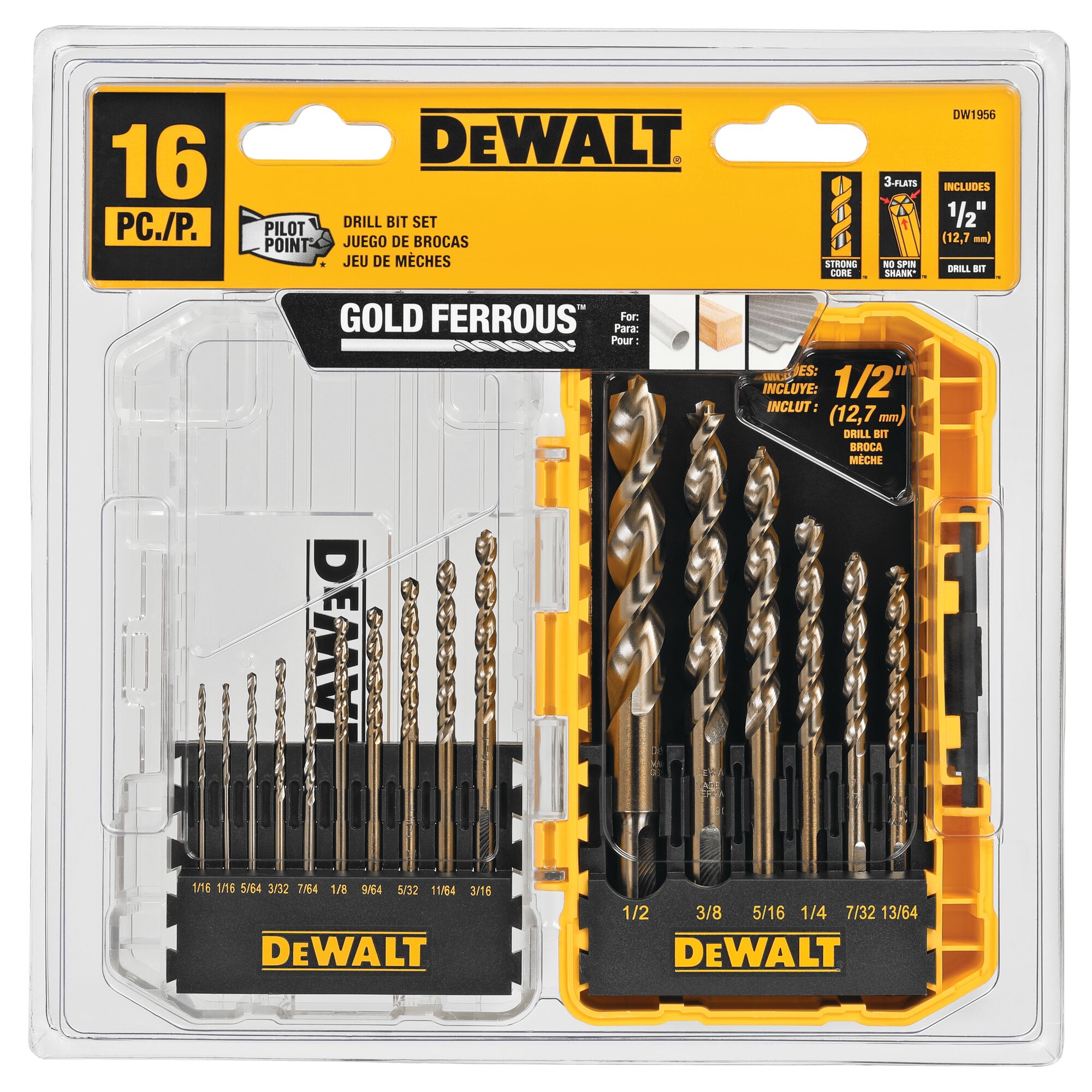 Dewalt drill bit clearance set tough case