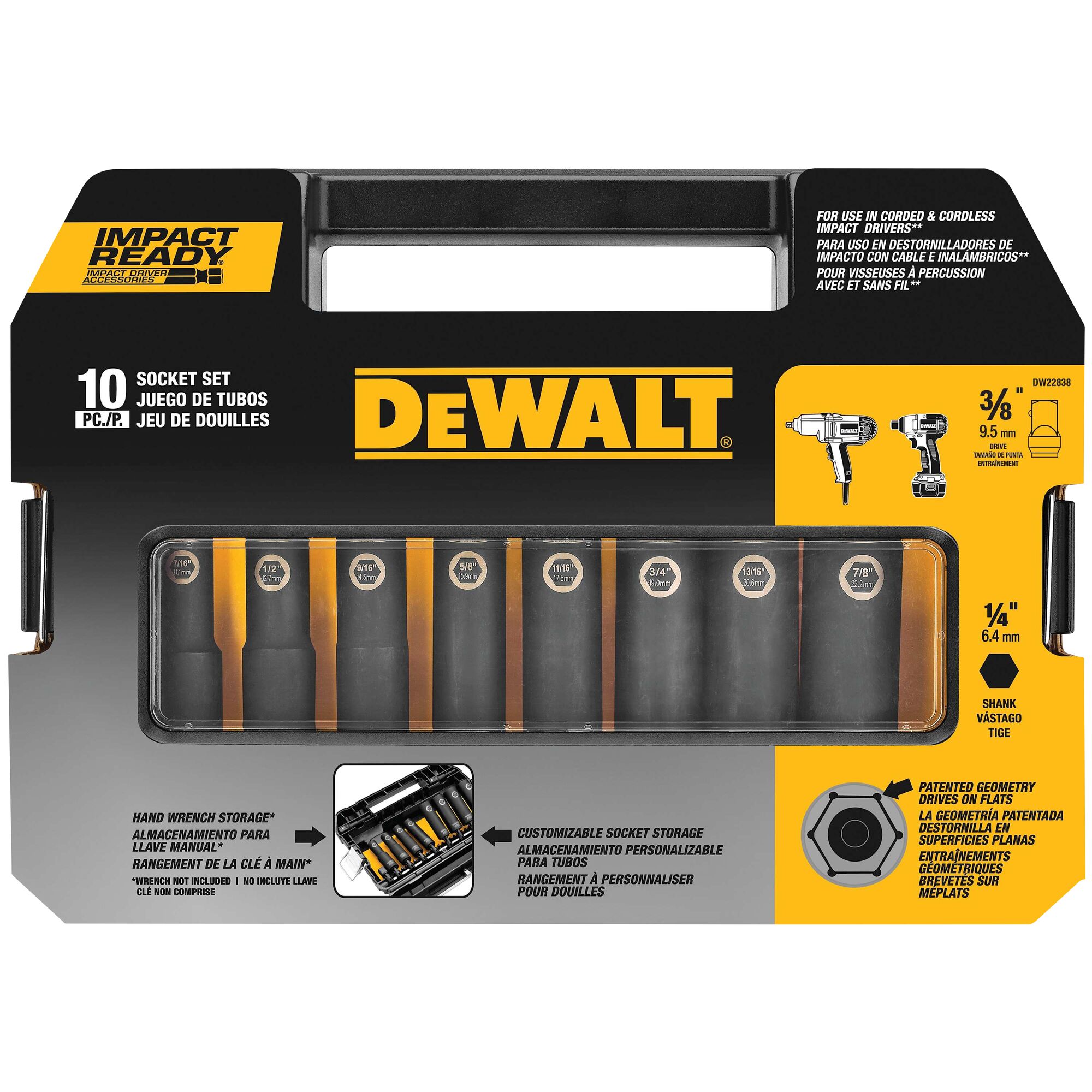 Impact on sale set dewalt