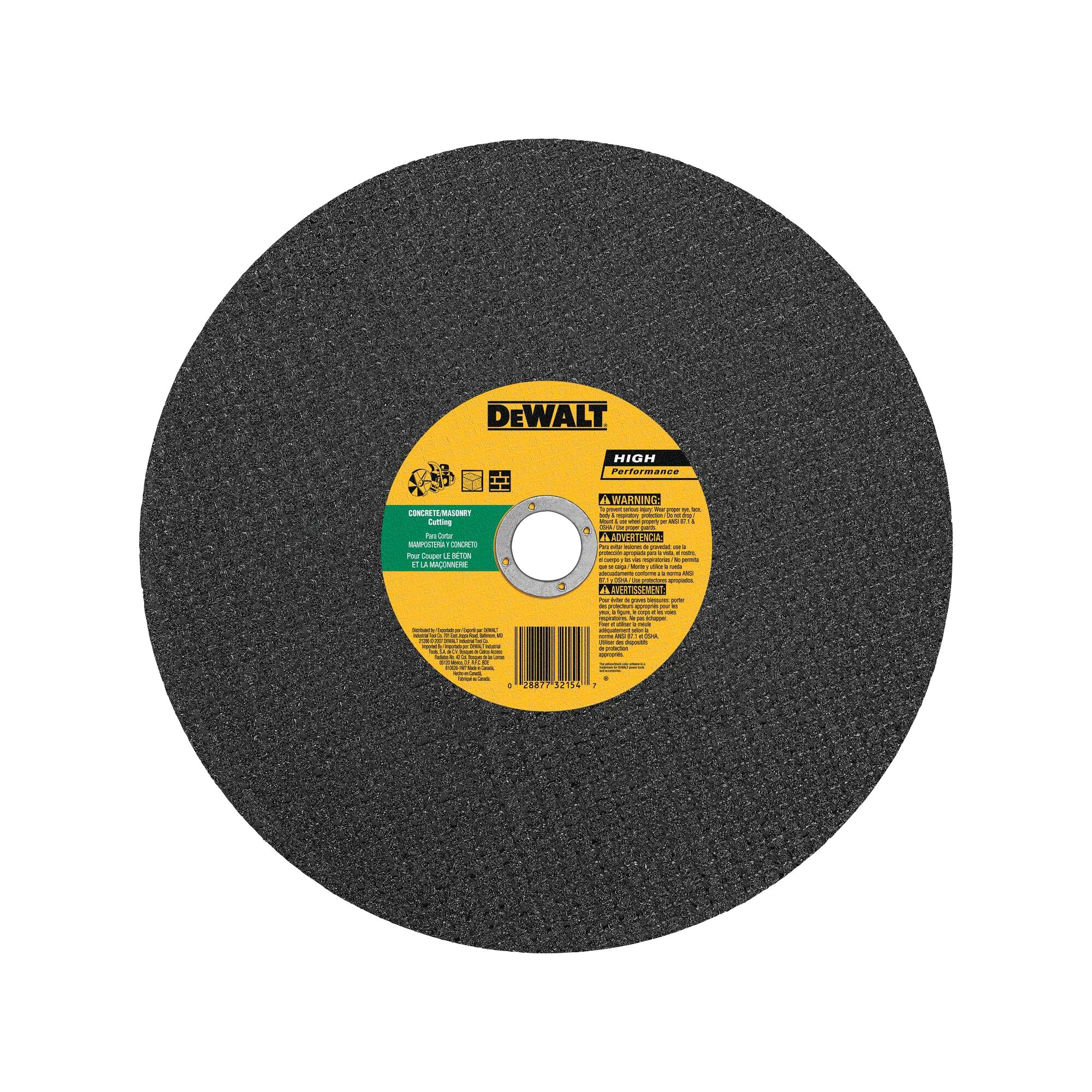 Dewalt 14 deals cut off wheel