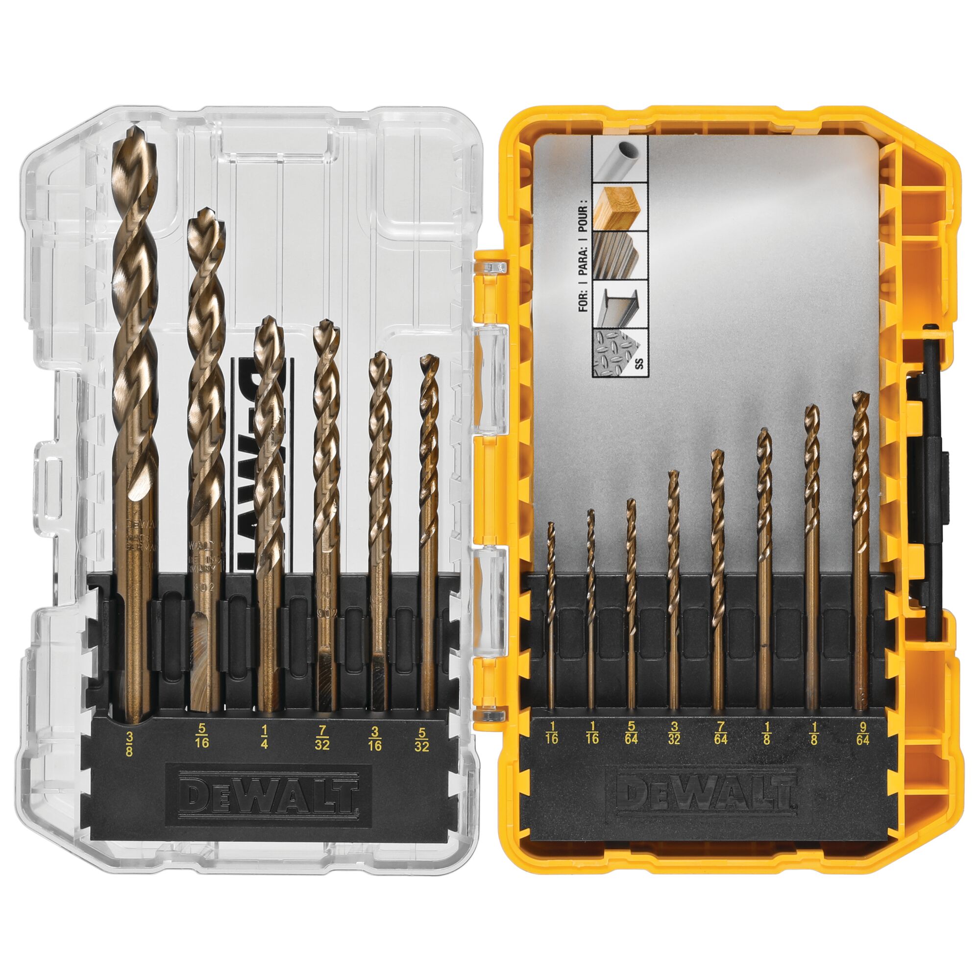 Dewalt tough deals case bit set