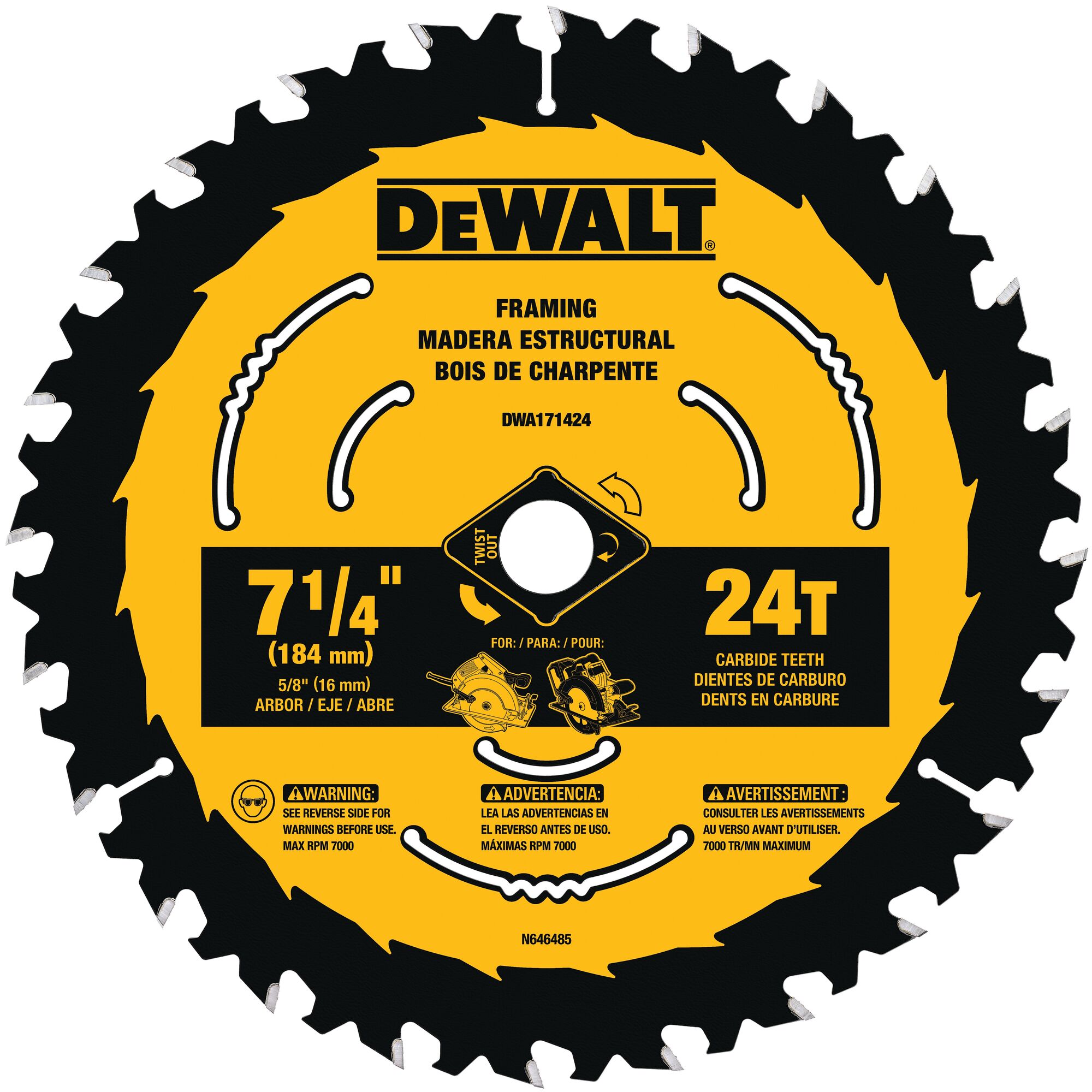 7 inch skill on sale saw blade