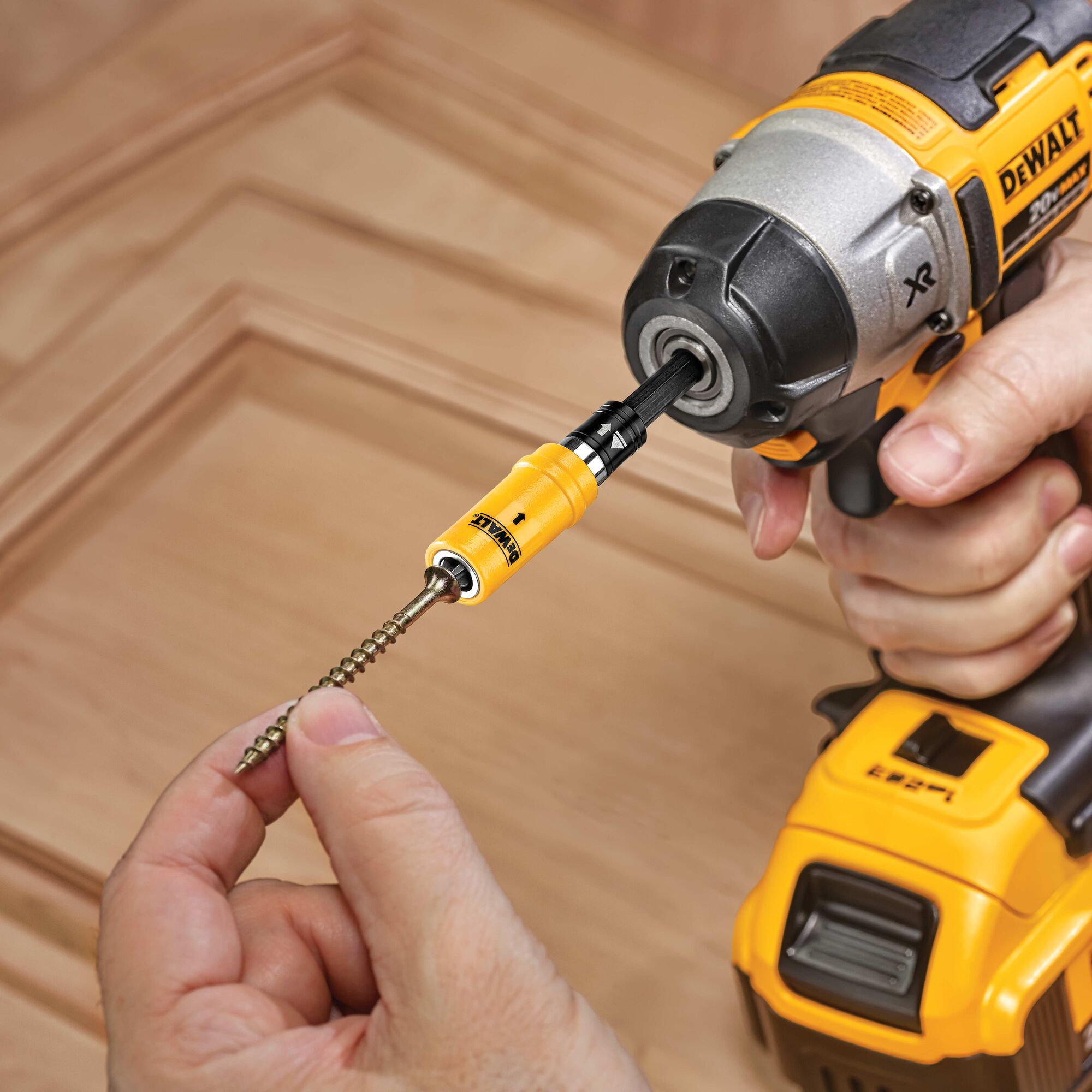 Impact driver screw outlet holder