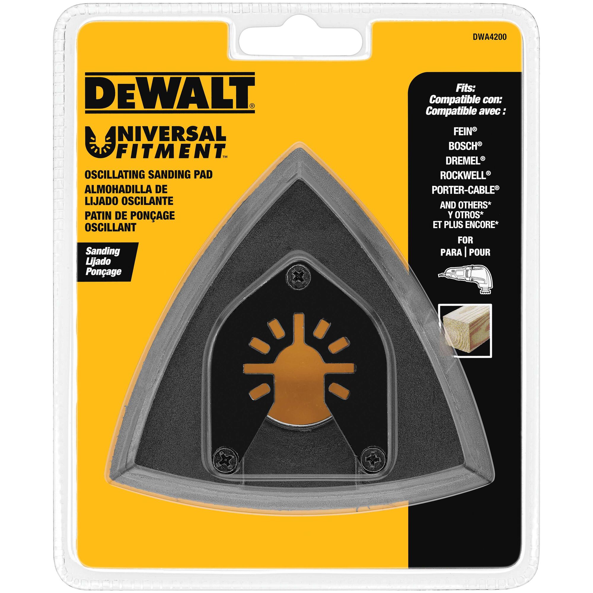 Dewalt triangle deals sandpaper