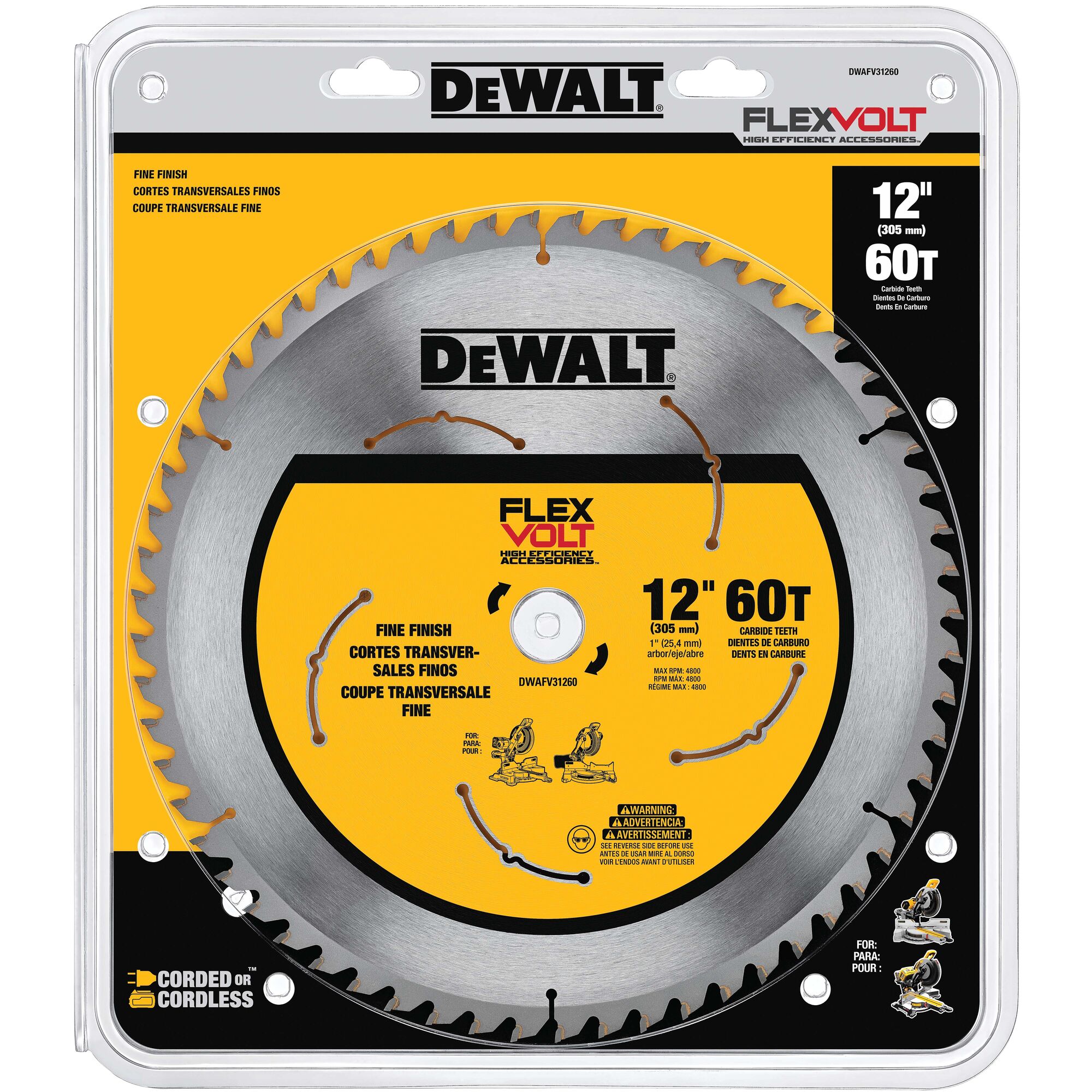 Dewalt 12 deals miter saw blade