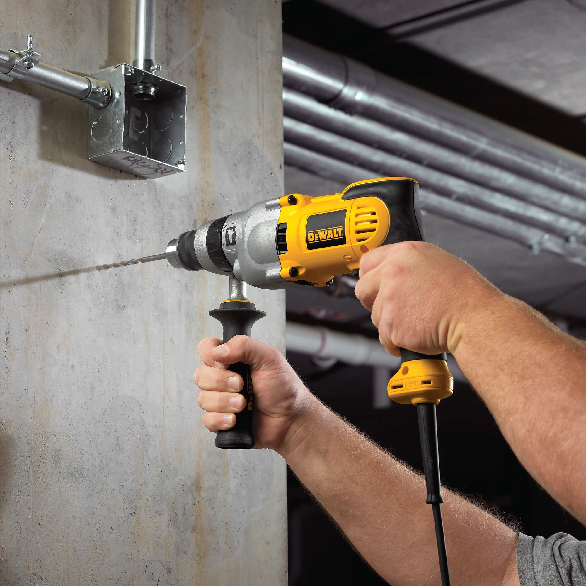 DEWALT デウォルト Hammer Drill, 1/2ーInch, 10ーAmp, Pistol Grip