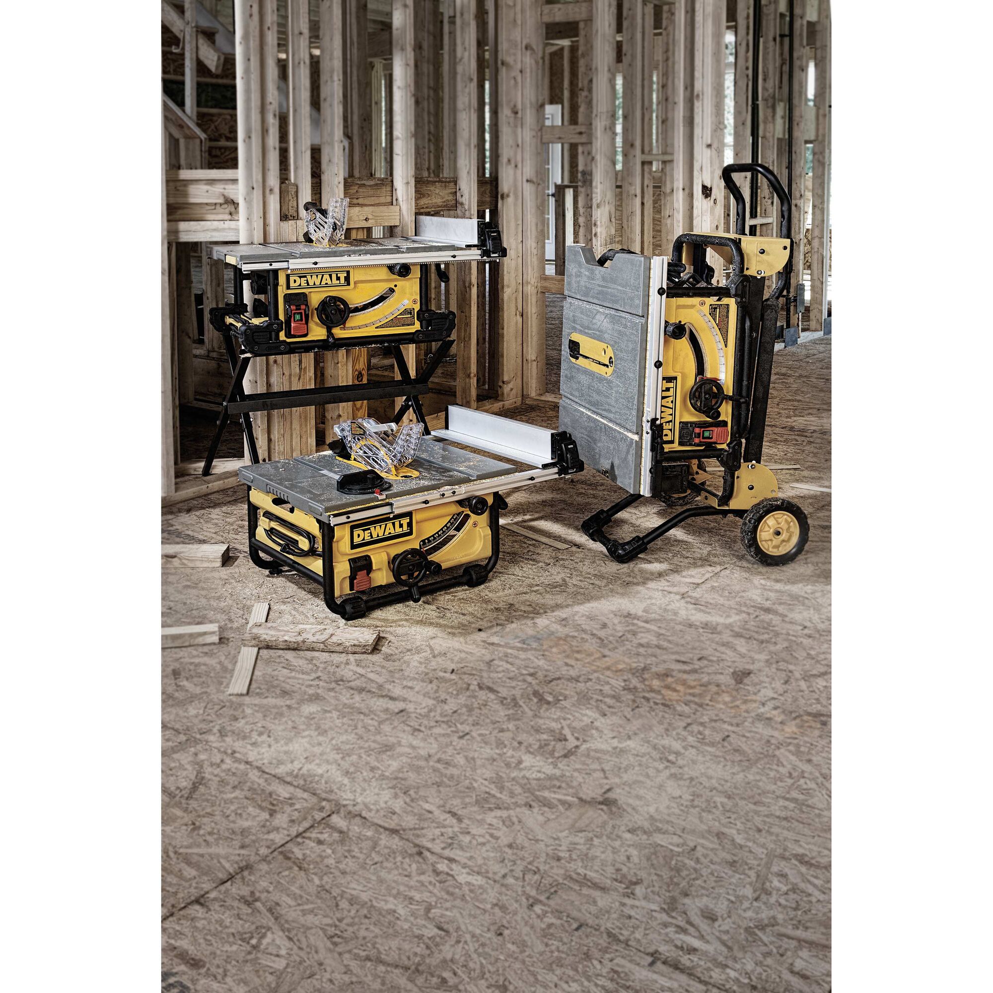 Dewalt table saw with store dado capability