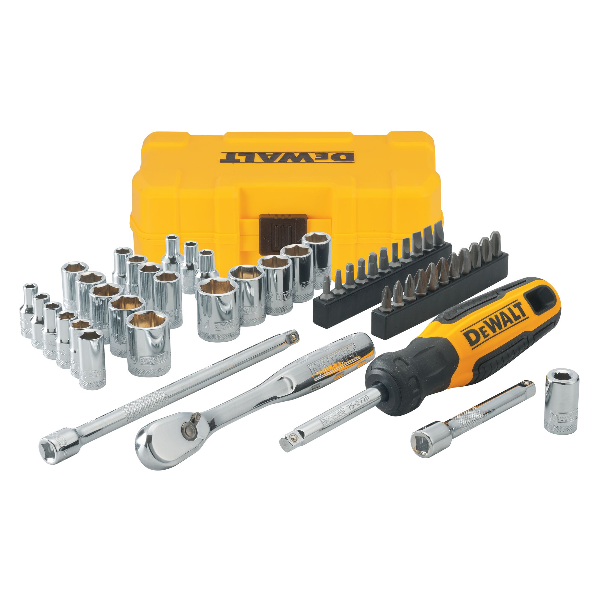 Dewalt mechanics tools kit on sale and socket set