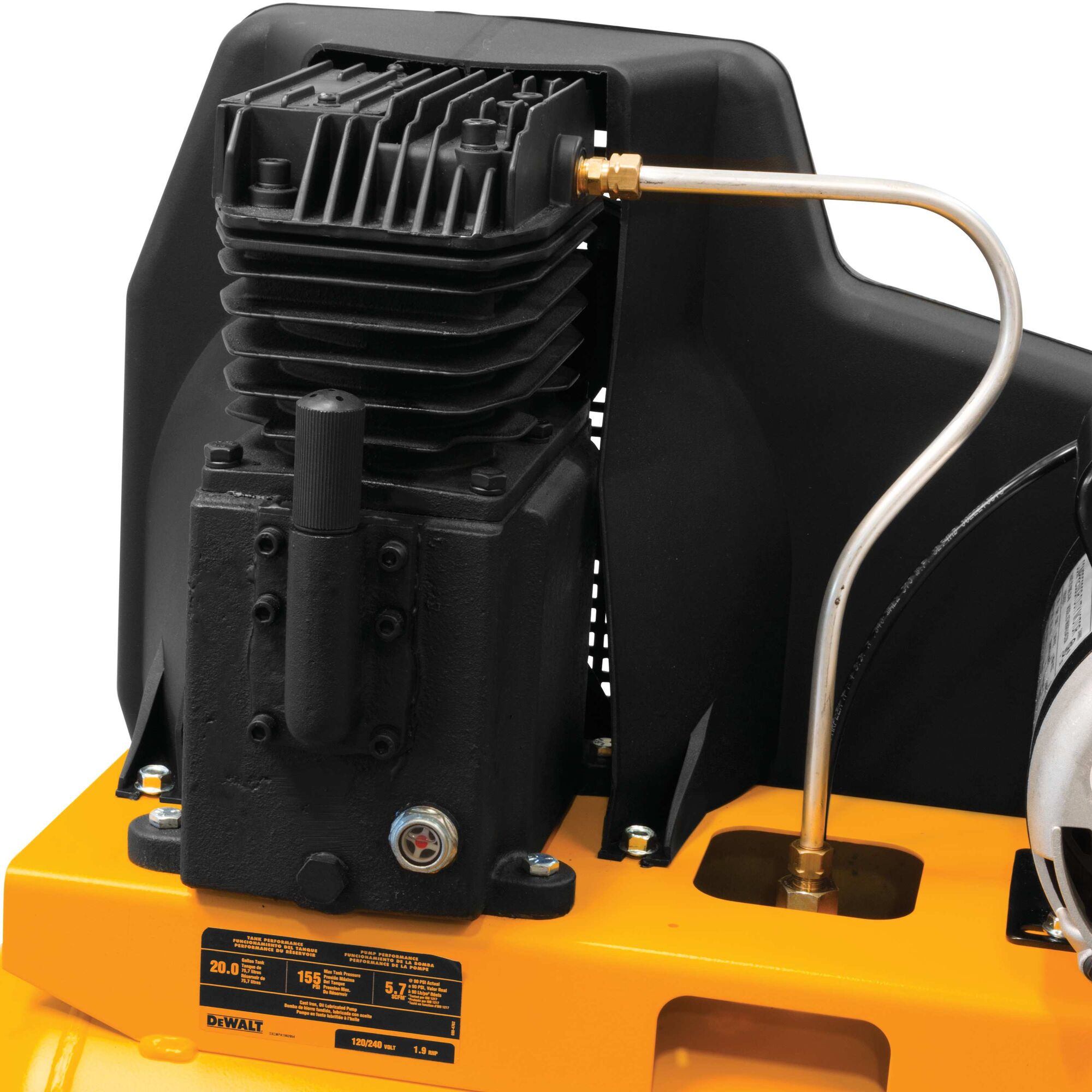 Dewalt dxcmla1682066 1.6 hp 20 gal single stage vertical portable deals air compressor