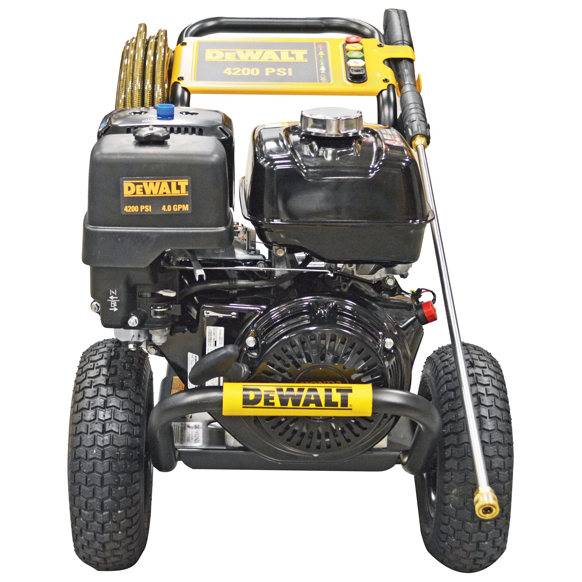 Dewalt 4200 psi 4.0 gpm shop gas pressure washer powered by honda