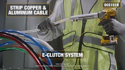 Video Product feature video for the DEWALT cable stripper as a part of the electrical trade solution campaign